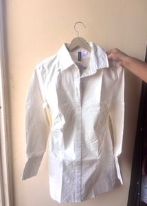 H&amp;M Gathered Shirt Dress