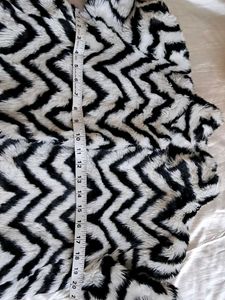 Bold Chevron Faux Fur Jacket