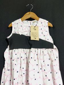 Pink Heart Dress ( Girls) | Chest 26| Length 26
