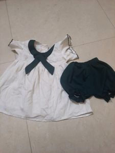 Baby Girl Top And Necker Set
