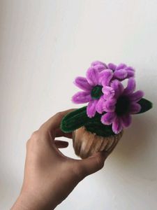 Cute Pipe Cleaner Flower Pot