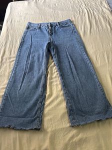 Blue Wide Leg Jeans