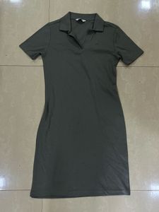 Women's Short Sleeve Collared Dress