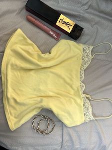 Yellow Lace Cami Top
