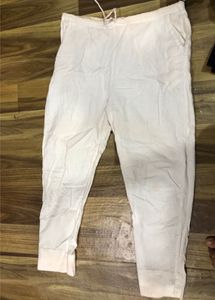 Comfortable White Cotton Pants