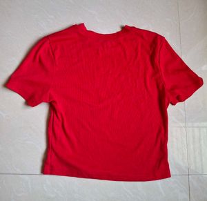 Red "So Over You" Graphic Tee