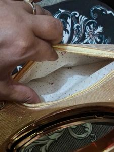 Embroidered Clutch Bag with Sequins