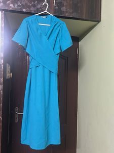 Stunning Blue Wrap Dress