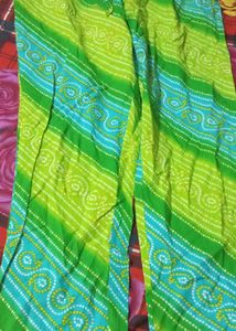 Green Printed Palazzos Pant
