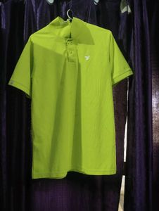 Men's Vibrant Lime Green Polo T-Shirt