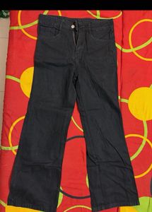 Dark Wash Flare Jeans and checks shirt