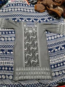 beautiful woolen kurti pant with dupatta