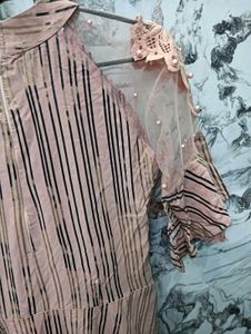 Stylish Striped 30,32 Ethnic Gown