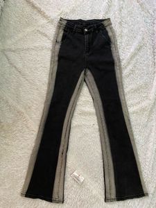 Flare Jeans with Contrast Panels