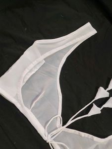 sheer georgette blouse backless