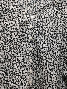 Black And White Butterfly Sleeve Top