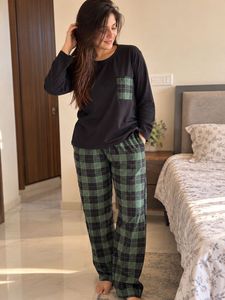 Cozy Plaid Pajama Set