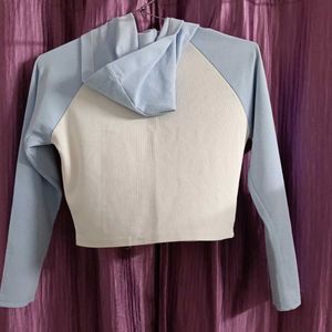 Baby Blue Medusa Logo Hoodie