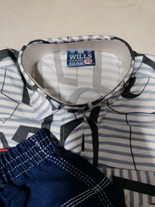 Kids Graphic Print Short Sleeve Shirt