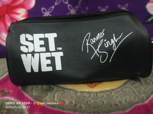 Set Wet Leather Storage Pouches