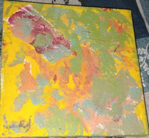 Vibrant Abstract Canvas Painting