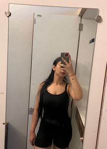 Black Jumpsuit bodyfit - with shrug