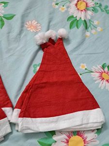 Festive Christmas Santa Hats - Set of 3