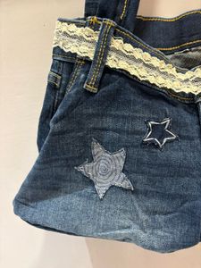 Unique Pintresty Denim Tote Bag