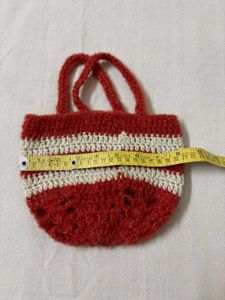 🆕Handmade Crocheted Striped Pouches (2)