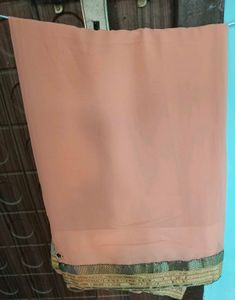 Peach Embellished Saree