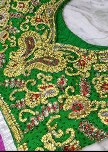 Embroidered Green gown