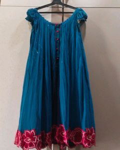 Shimmery Kurti Churidar Suit