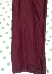 Maroon Silk Blend Saree