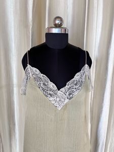 sage green lace cami top