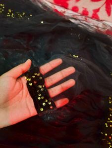 Sparkling Black Sequin Lehenga Choli with dupatta