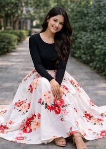 Floral Print Skirt
