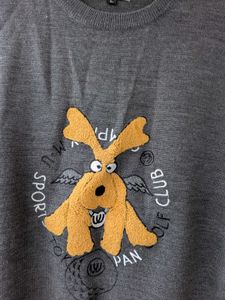 Cute Dog Graphic Knit Sweater