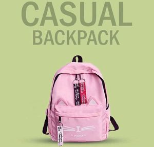 Cute Pink Cat Backpack