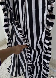 Striped Ruffle Palazzo Pants