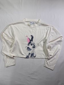 Cute Bunny Graphic Crop top