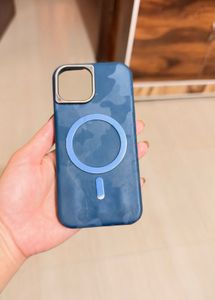 Blue Camo MagSafe Phone Case( iphone 15