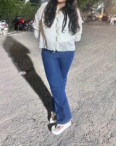 Stylish Blue Flared Jeans