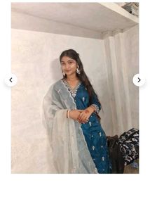Elegant Teal Kurta Set with Dupatta
