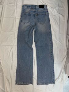 Stone Blue Korean Strechable Wide Legs Jeans