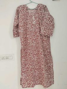 Dusty Rose🌸 Printed Kurta with pant