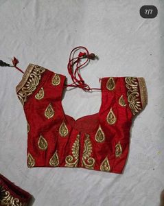 Red and Gold Embroidered Lehenga Choli