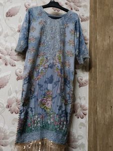 Designer Kurta Duppatta With Moti Work