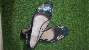 Beautiful Embroidered Floral Ballet Flats