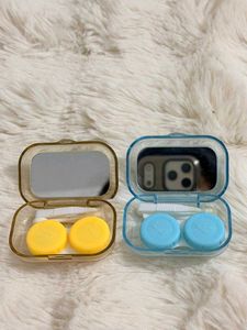 2 Cute Cartoon Contact Lens Cases