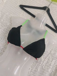 SHEIN Black Bikini Top